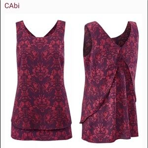 Cabi Cameo sleeveless blouse. Lightweight